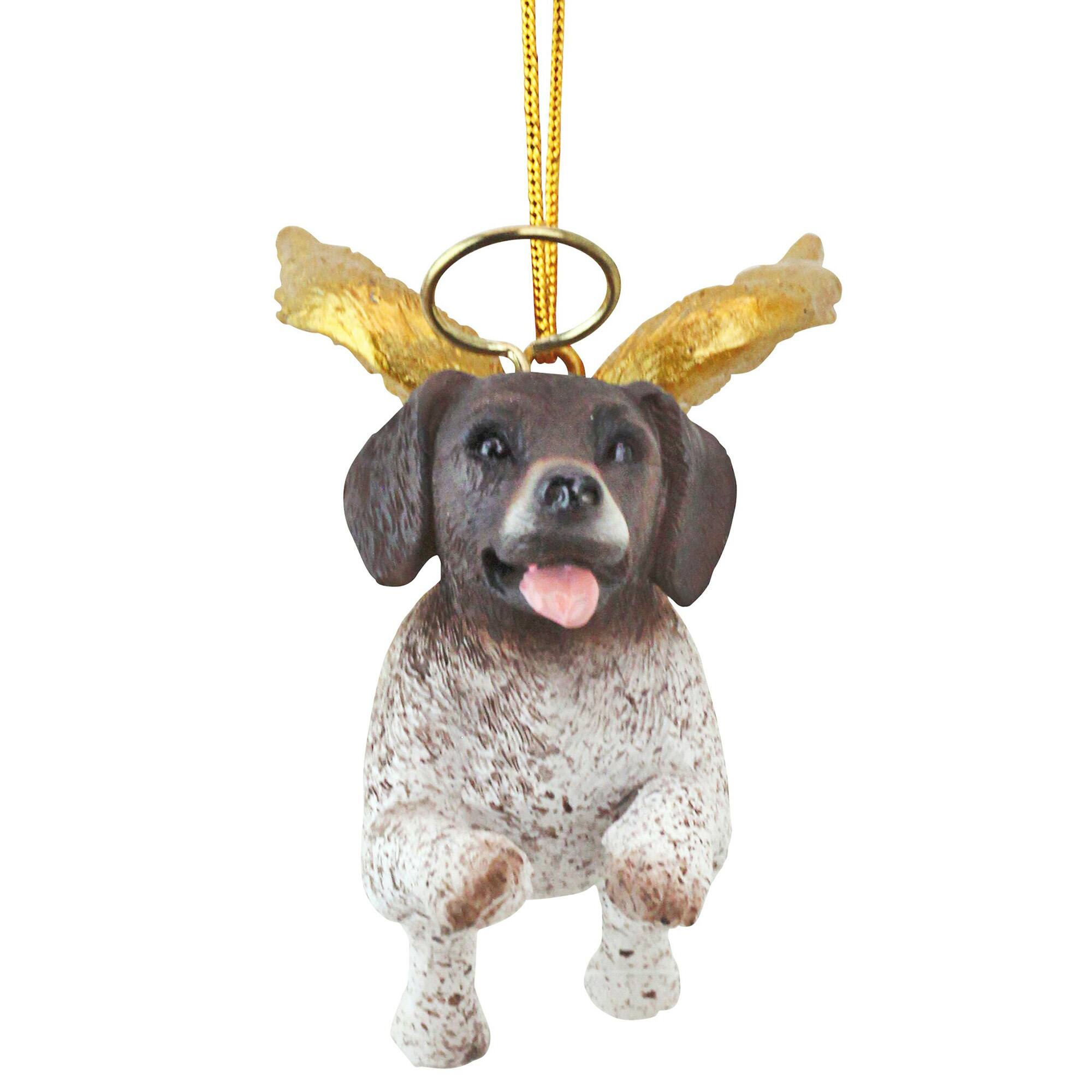 4" Honor the Pooch Pointer Holiday Dog Angel Ornament